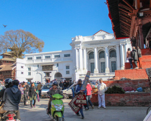 Crowds at Patan Durbar Square