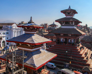 Busy Patan Durbar Square