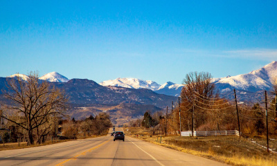 Rocky Mountains from Longmont, CO